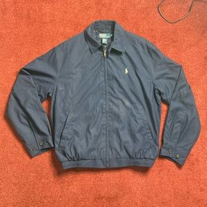 Polo Ralph Lauren Zip Up Jacket Navy Blue Small